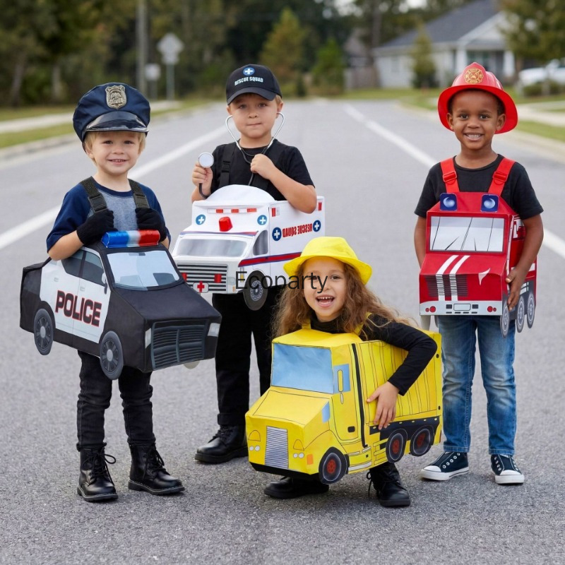 Cosplay Fire Prop - Disfraz Divertido de Camión de Bomberos