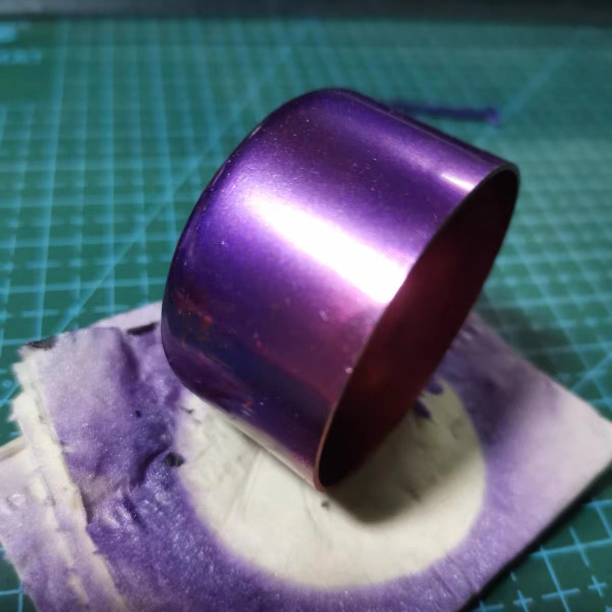 Metallic Spray Paint - Pintura púrpura galvanizada, pigmento, modelo de