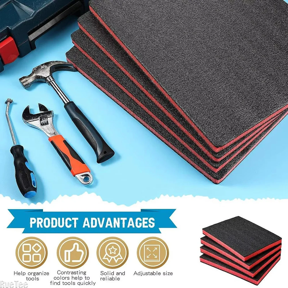 Caja de herramientas de 4 Uds. - Eva Foam Sheet reseña y precio