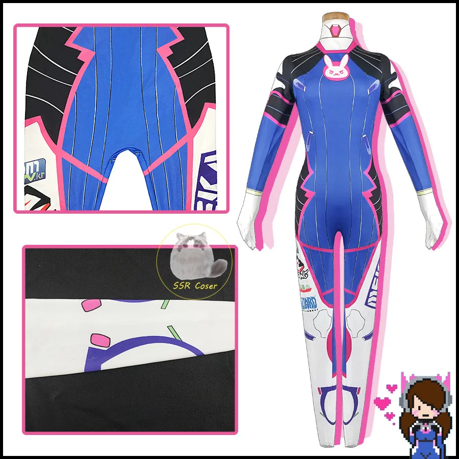 Disfraz de Dva para mujer, tra - Dva Cosplay Prop reseña y precio